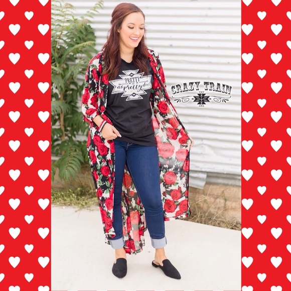 ⏳Last Two!! Queen of Hearts Red Rose Duster - Picture 3 of 6
